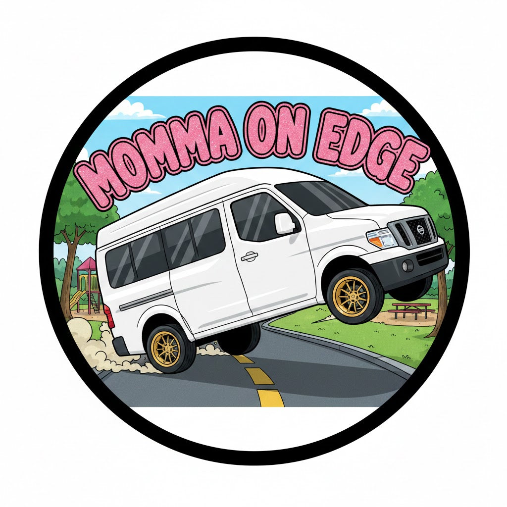 Momma on Edge Bumper Sticker
