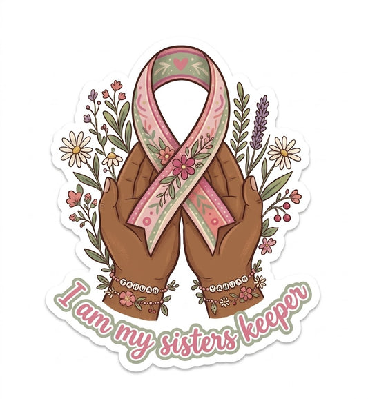 My Sisters Keeper Breast Cancer Sticker
