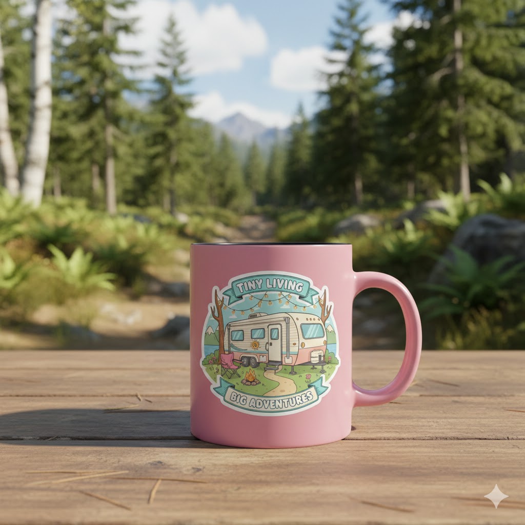 Tiny Living Big Adventure Sticker